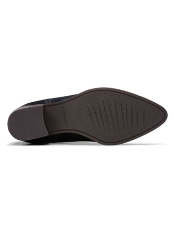 Clarks Skórzane botki w kolorze czarnym