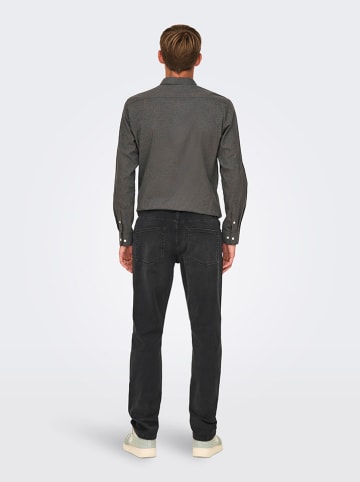 ONLY & SONS Dżinsy "Weft" - Regular fit - w kolorze antracytowym