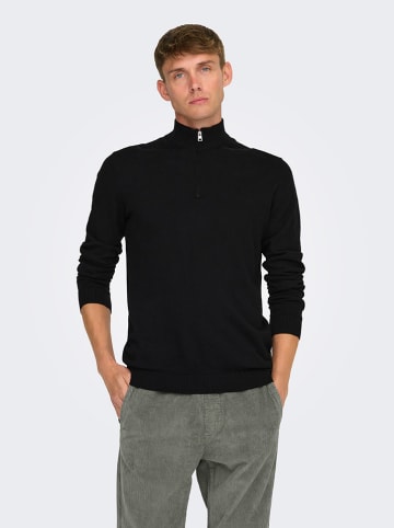 ONLY & SONS Sweter "Loui" w kolorze czarnym