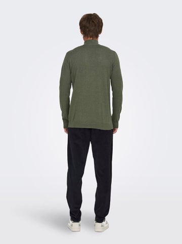 ONLY & SONS Sweter "Loui" w kolorze khaki