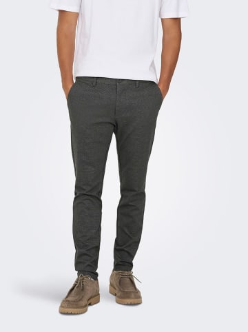 ONLY & SONS Chinobroek "Mark" - slim fit - antraciet
