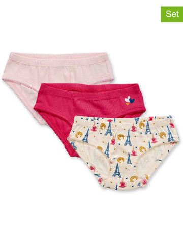 Sense Organics 3-delige set: slips lichtroze/rood/meerkleurig