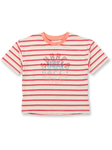 Sense Organics Koszulka w kolorze beżowo-czerwonym