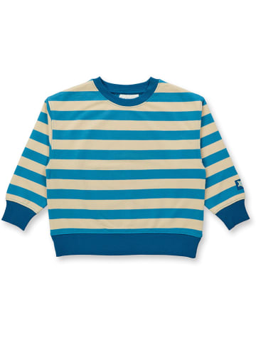 Sense Organics Sweatshirt "Dari" in Blau/ Beige