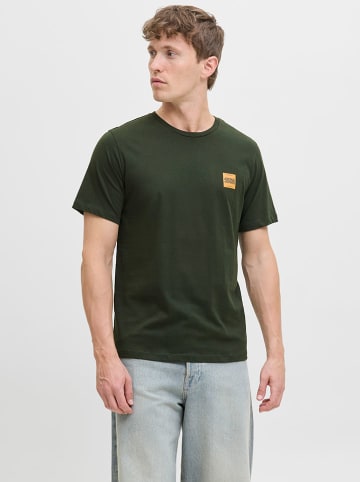 Jack & Jones Koszulka w kolorze ciemnozielonym