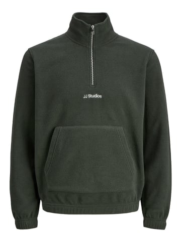 Jack & Jones Fleecepullover in Khaki