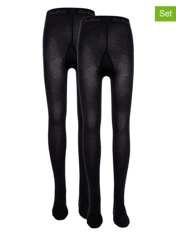 ewers Rajstopy (2 pary) w kolorze czarnym
