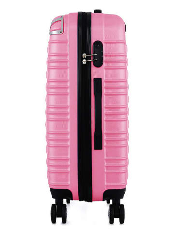Geographical Norway 5tlg. Hardcase-Trolleyset "Sourcing" in Rosa