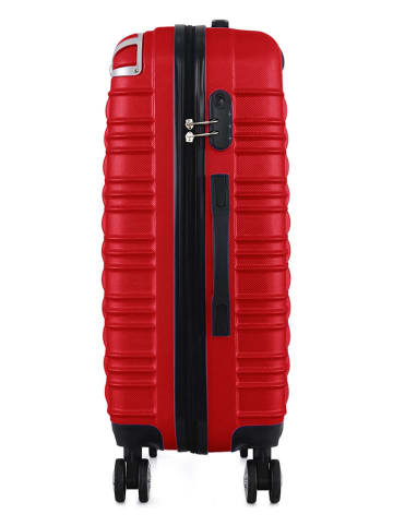 Geographical Norway 5-delige hardcase-trolleyset "Sourcing" rood