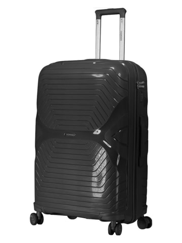 Geographical Norway 3-delige hardcase-trolleyset "Silkovette" zwart