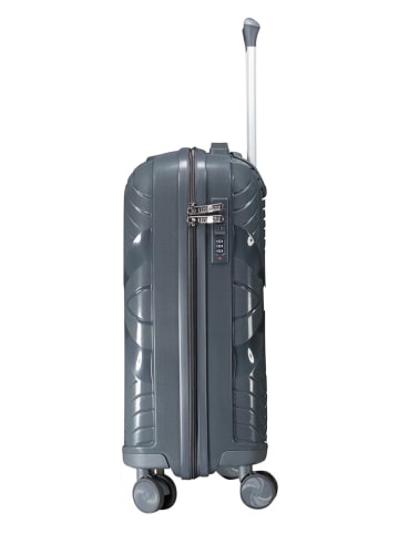 Geographical Norway 3-delige hardcase-trolleyset "Silkovette" grijs