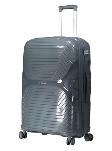 Geographical Norway 3-delige hardcase-trolleyset "Silkovette" grijs