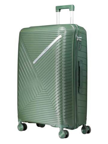 Geographical Norway 3-delige hardcase-trolleyset "Simi" groen