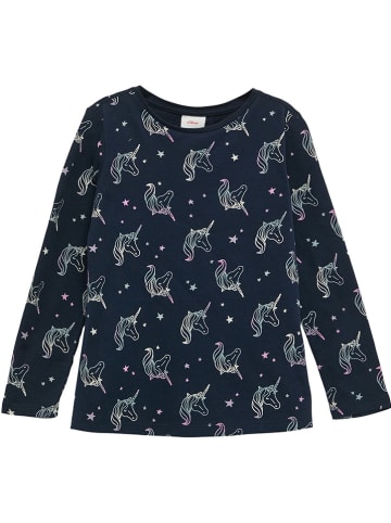 s.Oliver Longsleeve in Dunkelblau