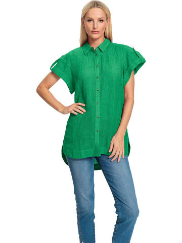 Heine Linnen blouse groen