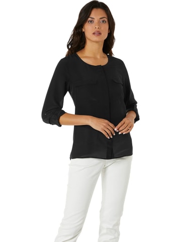 Heine Seiden-Bluse in Schwarz
