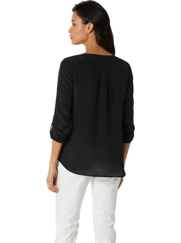Heine Seiden-Bluse in Schwarz