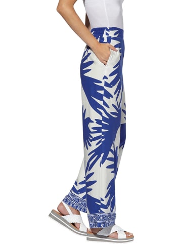 Heine Broek wit/blauw