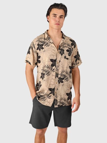 Brunotti Hemd "Lasse" in Beige/ Schwarz