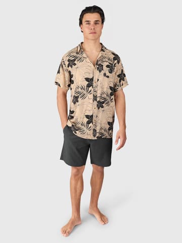 Brunotti Hemd "Lasse" in Beige/ Schwarz