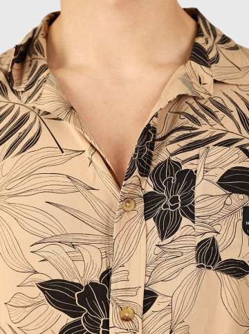 Brunotti Hemd "Lasse" in Beige/ Schwarz