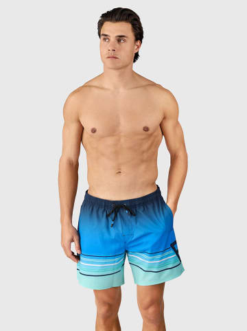 Brunotti Badeshorts "Bru-conic" in Blau/ Grün