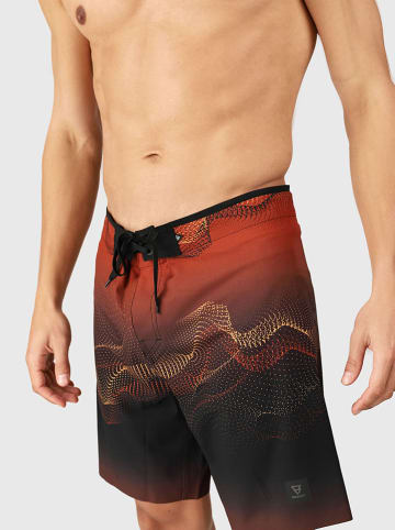 Brunotti Badeshorts "Gulfshore" in Orange/ Schwarz