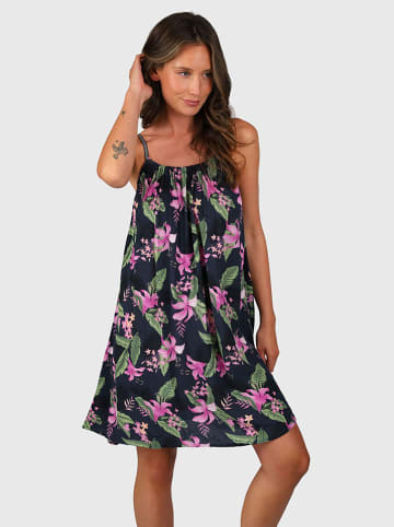 Brunotti Kleid "Isla" in Dunkelblau/ Pink