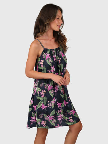 Brunotti Kleid "Isla" in Dunkelblau/ Pink