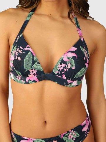 Brunotti Bikini-Oberteil "Lisselot" in Dunkelblau/ Rosa