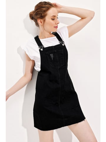 Trend Alacati Jeanskleid in Schwarz