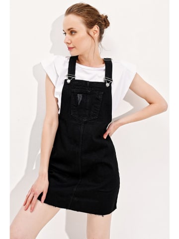 Trend Alacati Jeanskleid in Schwarz