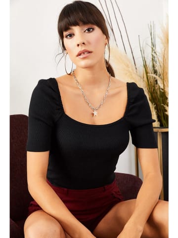 trendyol Bluzka w kolorze czarnym