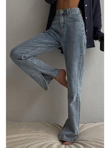 trendyol Dżinsy - Slim fit - w kolorze błękitnym