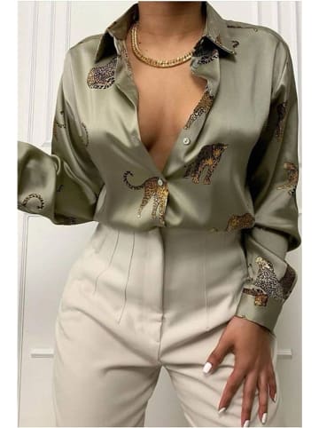 trendyol Bluzka w kolorze khaki