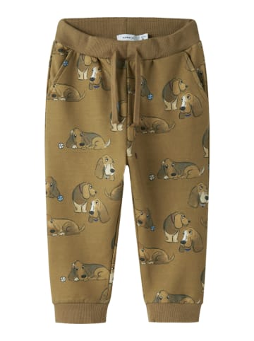 name it Spodnie dresowe "Kody" w kolorze khaki