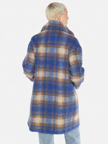 Fuchs Schmitt Mantel in Blau/ Camel