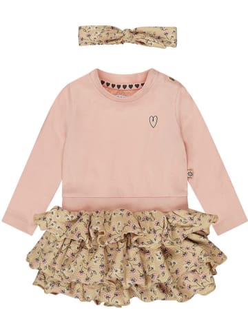 Dirkje Jurk lichtroze/beige
