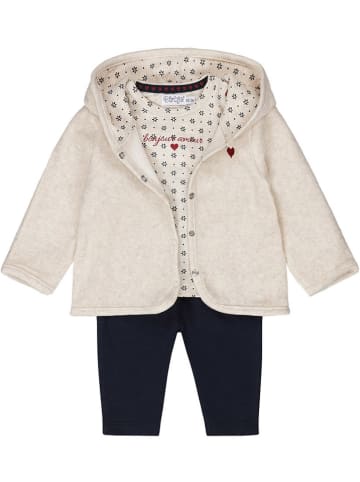 Dirkje 3-delige  outfit beige/zwart