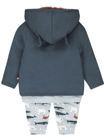 Dirkje 3tlg. Outfit in Hellblau/ Dunkelblau