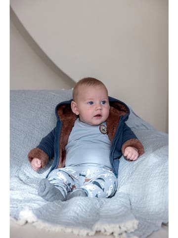 Dirkje 3tlg. Outfit in Hellblau/ Dunkelblau