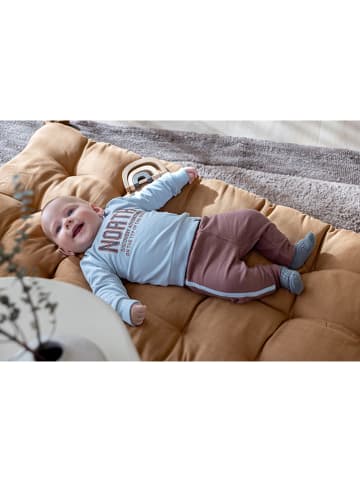Dirkje 2tlg. Outfit in Hellbraun/ Hellblau