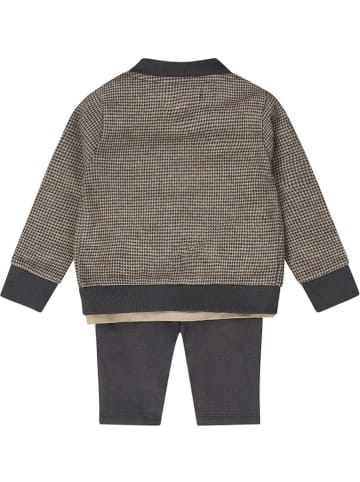Dirkje 3tlg. Outfit in Anthrazit/ Beige