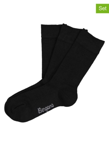 Bergans Skarpety (3 pary) w kolorze czarnym