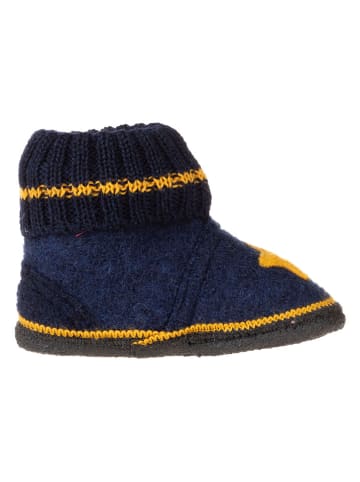 lamino Hüttenschuhe "Stern" in Dunkelblau