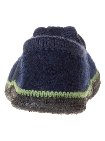 lamino Pantoffels "Krokodil" donkerblauw