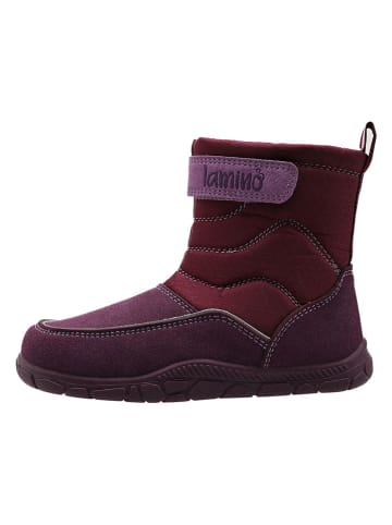 lamino Barfuß-Winterstiefel in Rot/ Lila
