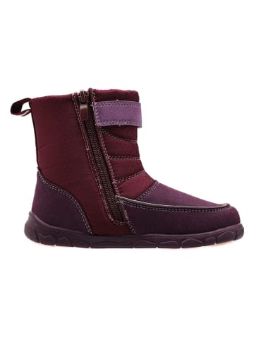 lamino Barfuß-Winterstiefel in Rot/ Lila