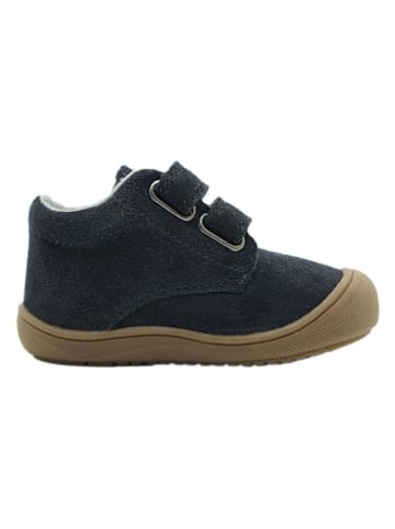 lamino Leren sneakers donkerblauw