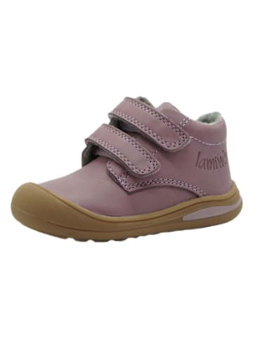 lamino Leren sneakers paars